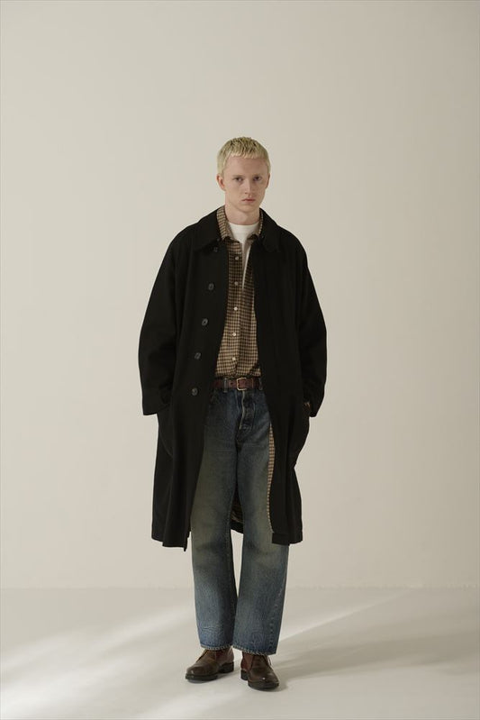  BRUSHED FELTED WOOL DEADSTOCK HYPER BIG HUNTING OVER COAT  