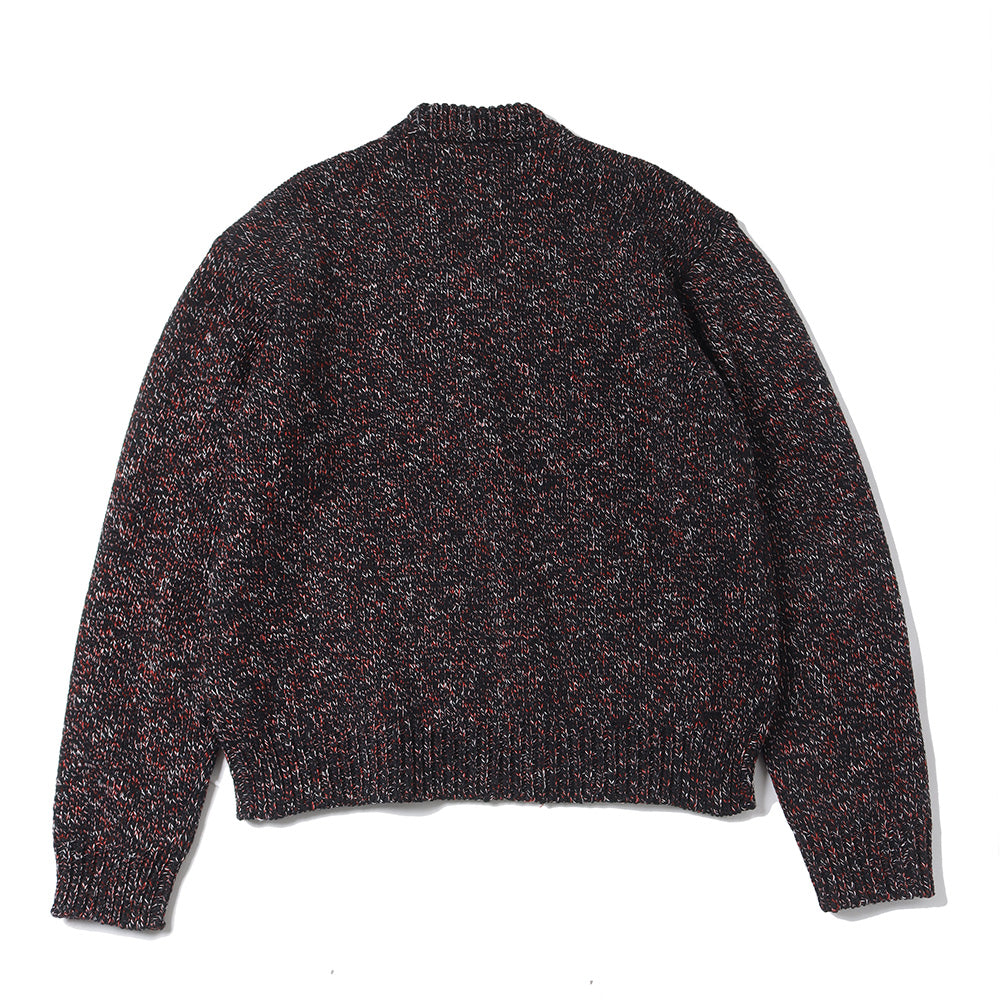 HYPER BIG 3GG HEAVY MIX COLOR CREW SWEATER