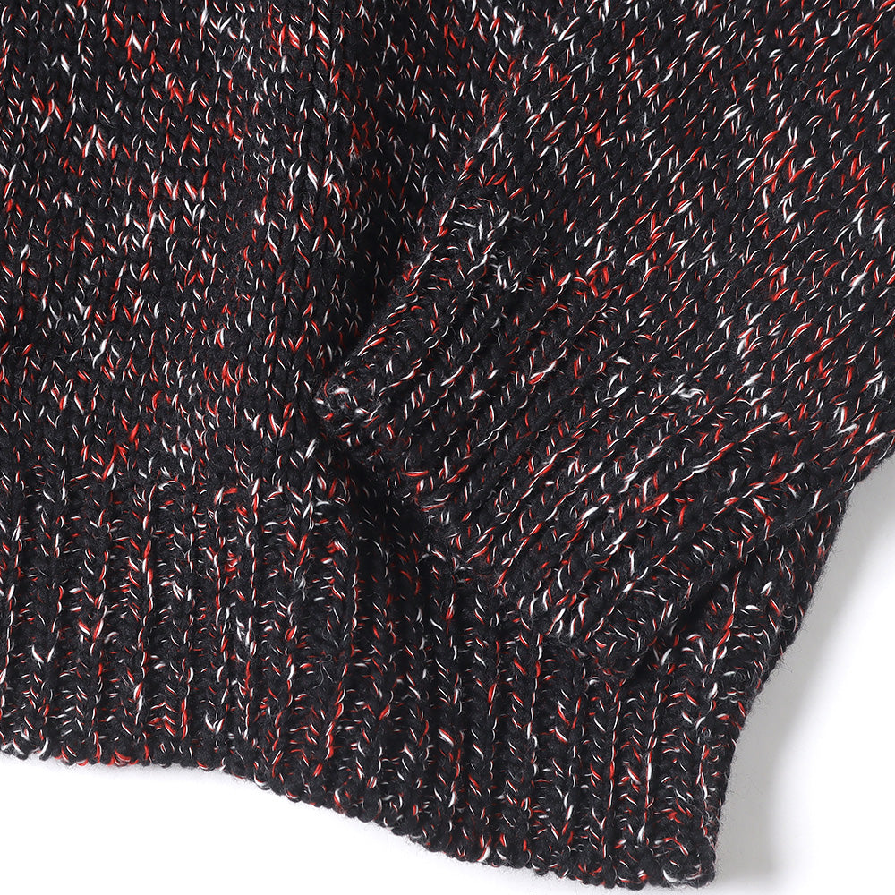 HYPER BIG 3GG HEAVY MIX COLOR CREW SWEATER