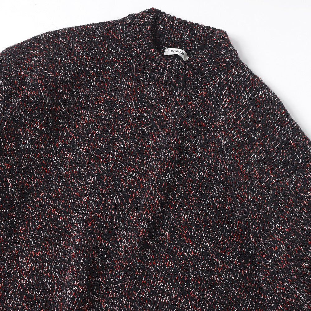 HYPER BIG 3GG HEAVY MIX COLOR CREW SWEATER