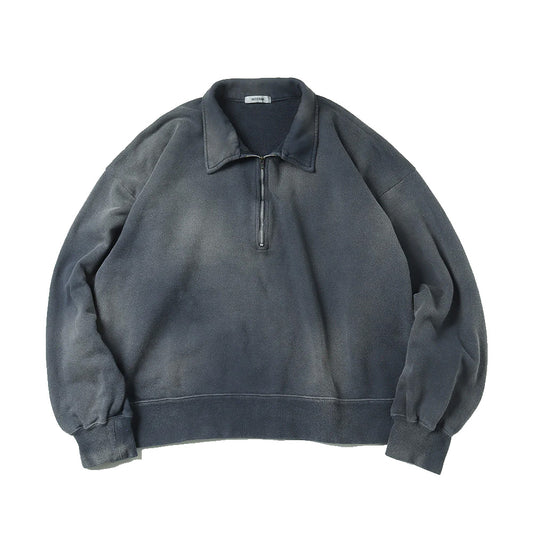  VINTAGE FADE HALF ZIP COLLAR SWEAT SHIRT  