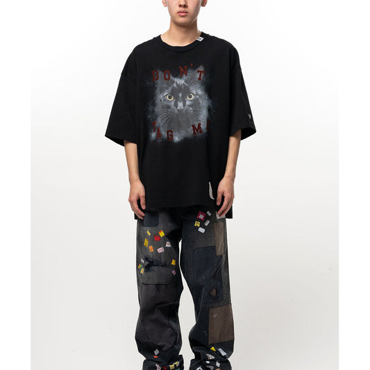  CAT PRINTED TEE  