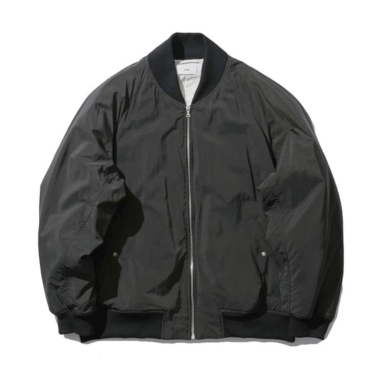  FIBRIL NYLON SATIN FLIGHT JACKET  