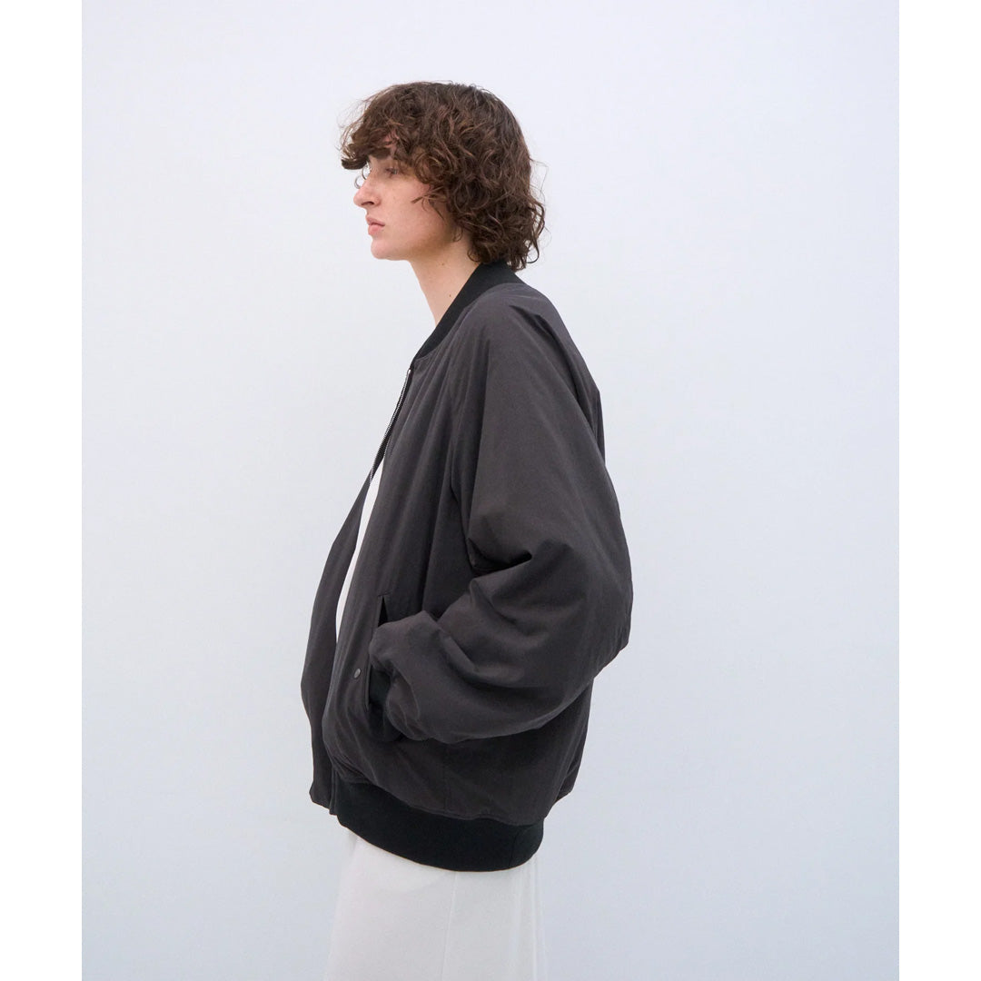 FIBRIL NYLON SATIN FLIGHT JACKET