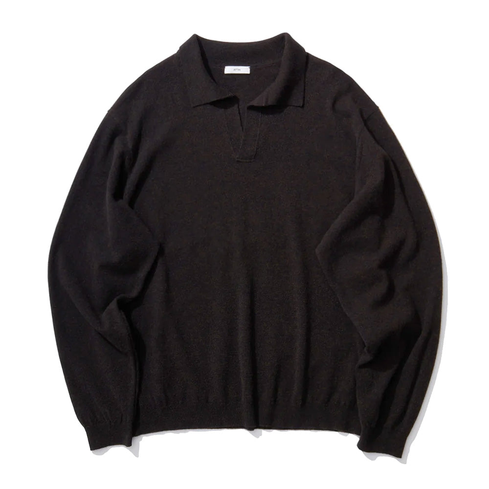 SUPER LIGHT WOOL SKIPPER POLO SWEATER