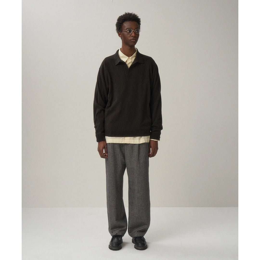 SUPER LIGHT WOOL SKIPPER POLO SWEATER