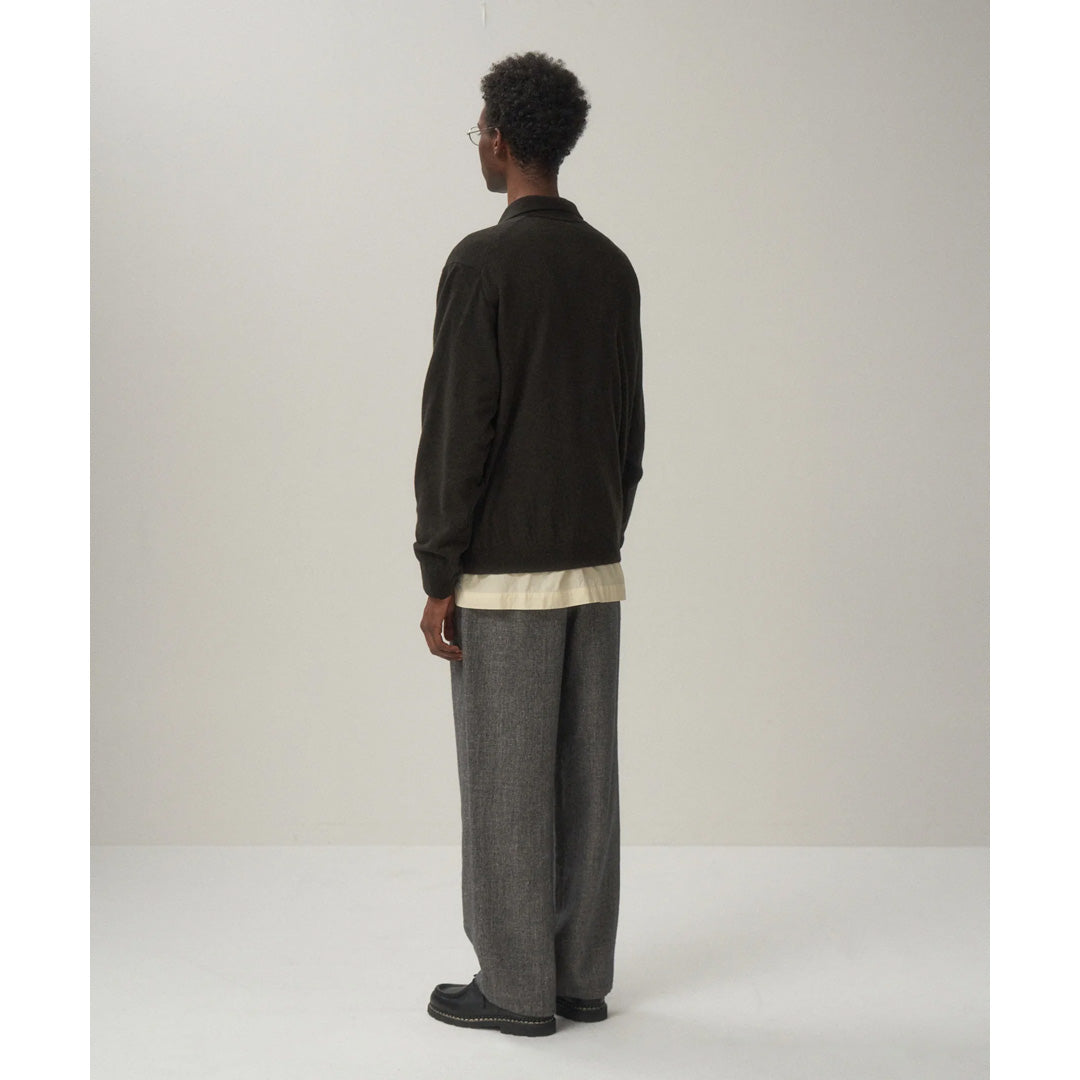 SUPER LIGHT WOOL SKIPPER POLO SWEATER