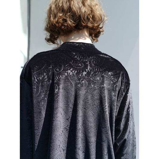  EMBOSSED VELOUR TRACK JACKET (SHELL柄)  