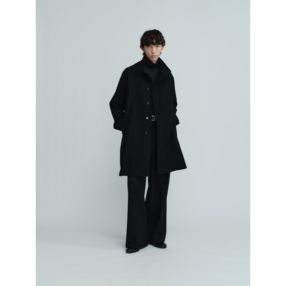 MELTON STAND COLLAR COAT