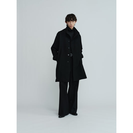  MELTON STAND COLLAR COAT  