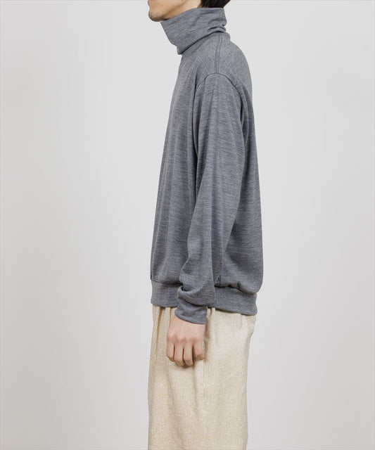  TURTLE NECK WOOL SINGLE JERSEY WASHABLE  