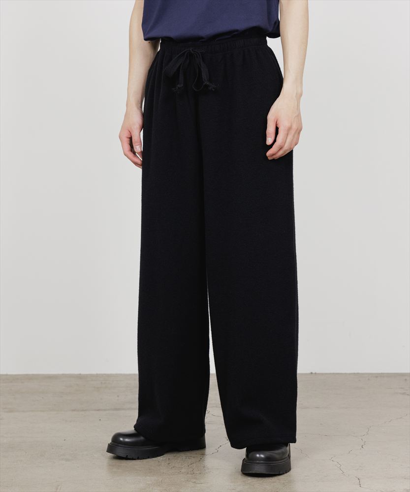 WIDE CYLINDER FIT EASY PANTS SUPER130s WOOL NAPPING