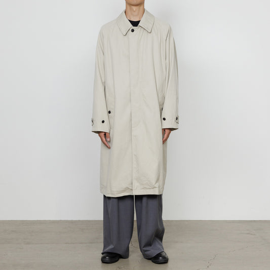  RAGLAN SLEEVE COAT ORGANIC COTTON GABARDINE  
