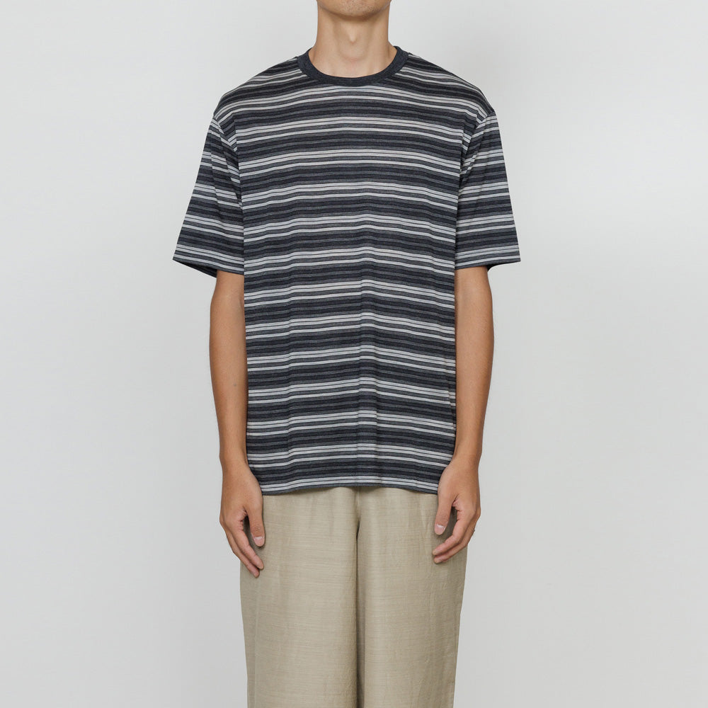 CREW NECK TEE SUPER120s WASHABLE WOOL