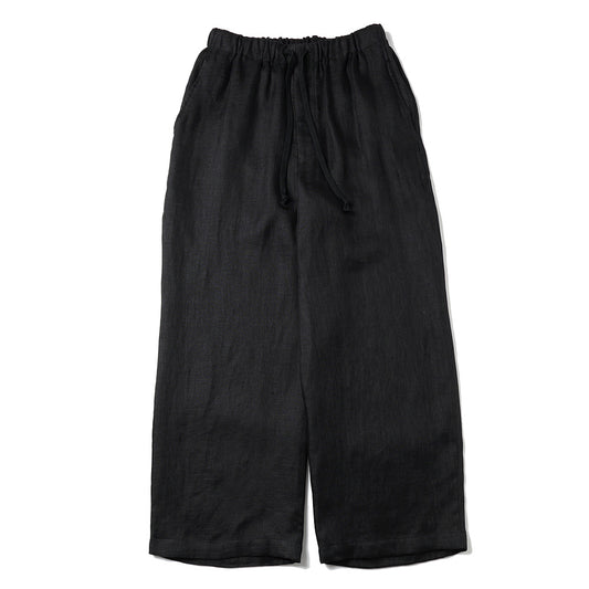  WIDE CYLINDER FIT EASY PANTS LINEN GAUZE DOUBLE CLOTH  