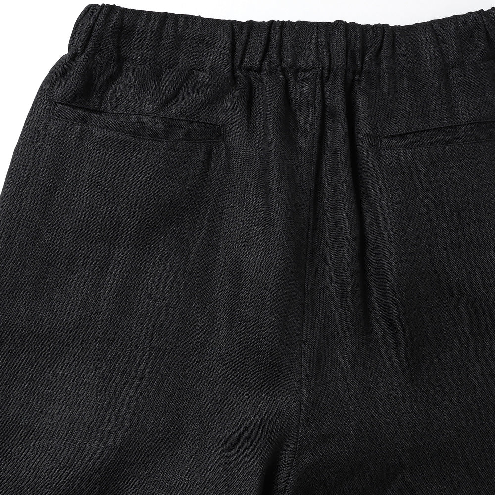 WIDE CYLINDER FIT EASY PANTS LINEN GAUZE DOUBLE CLOTH