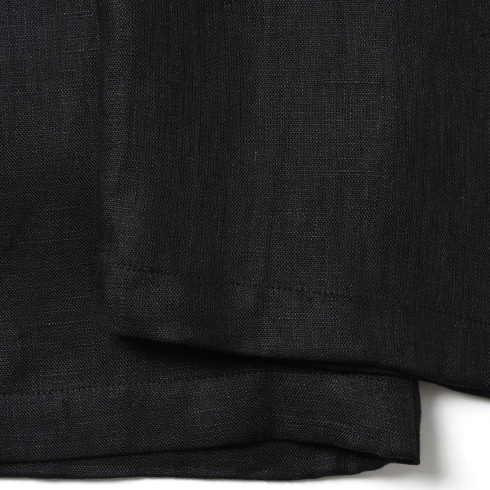 WIDE CYLINDER FIT EASY PANTS LINEN GAUZE DOUBLE CLOTH
