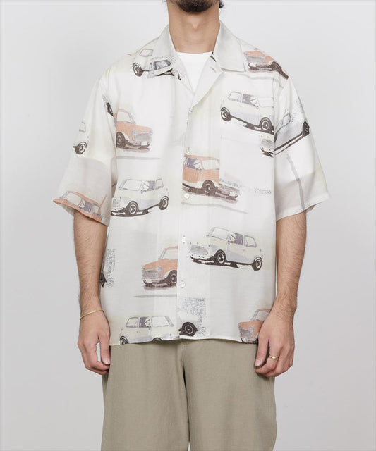  OPEN COLLAR S/S SHIRT CUPRO SILK LAWN  
