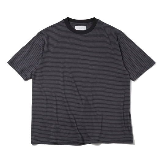  CREW NECK TEE ORGANIC COTTON HIGH TWIST BORDER  