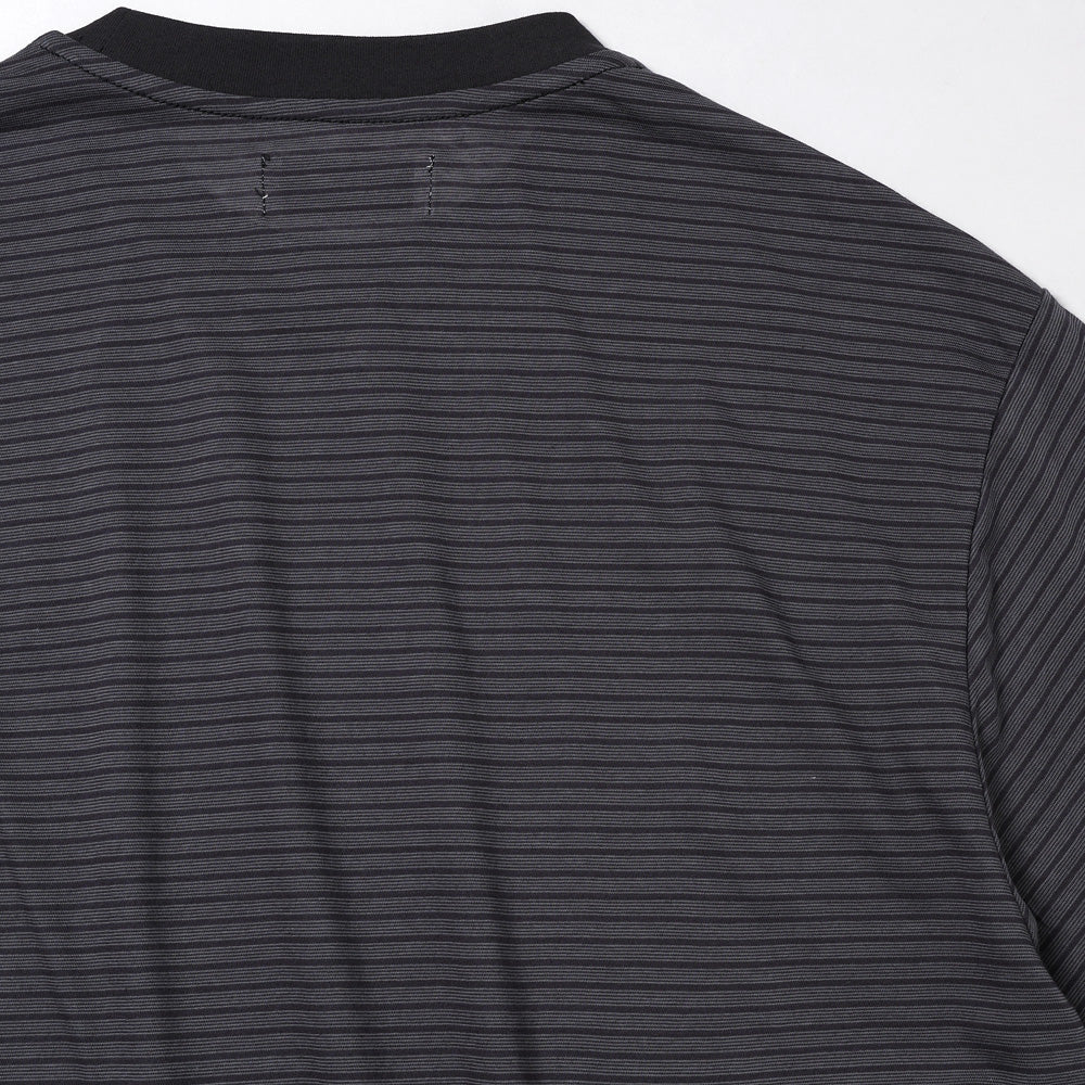 CREW NECK TEE ORGANIC COTTON HIGH TWIST BORDER