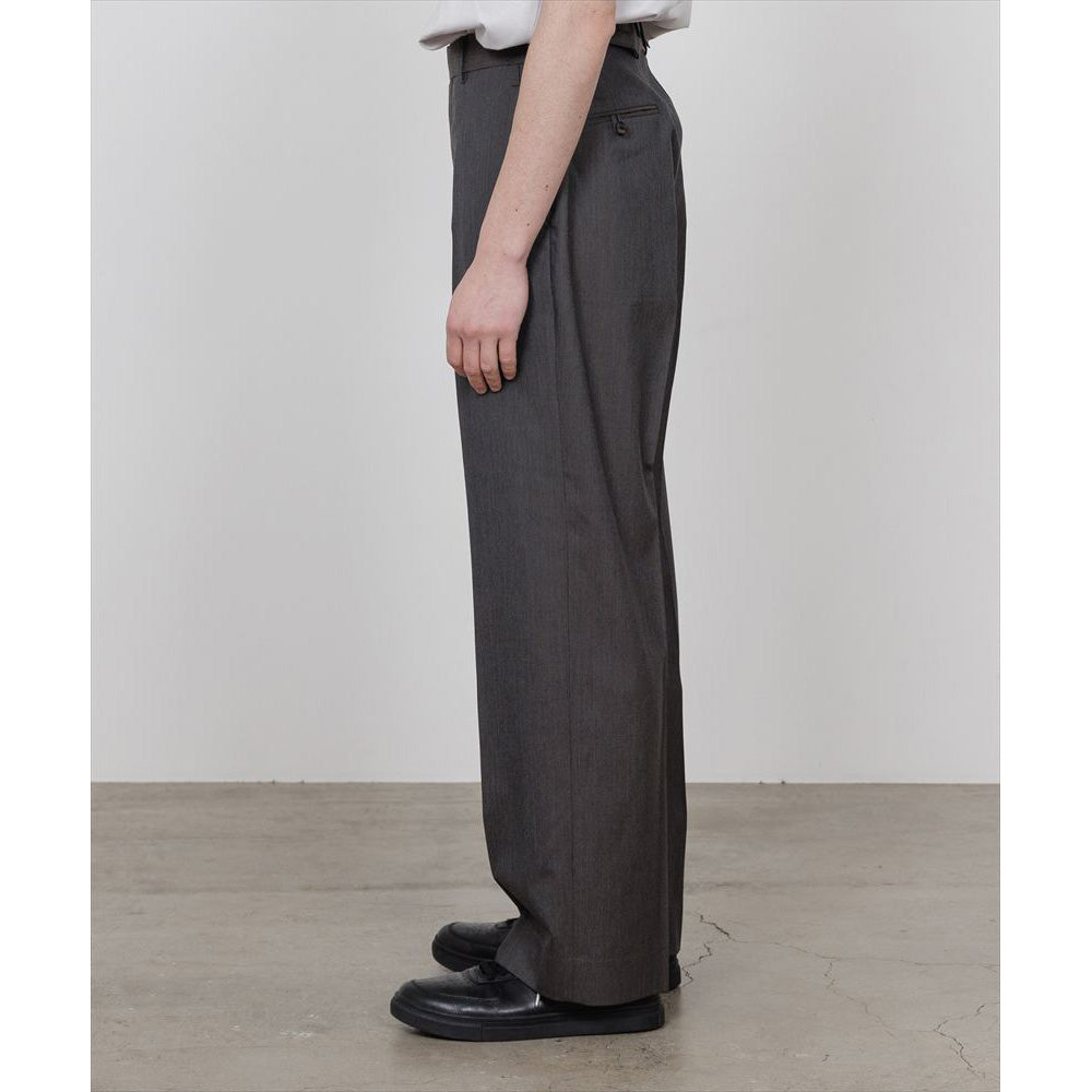 REGULAR FIT STRAIGHT TROUSERS 2/60 WOOL TROPICAL MELANGE