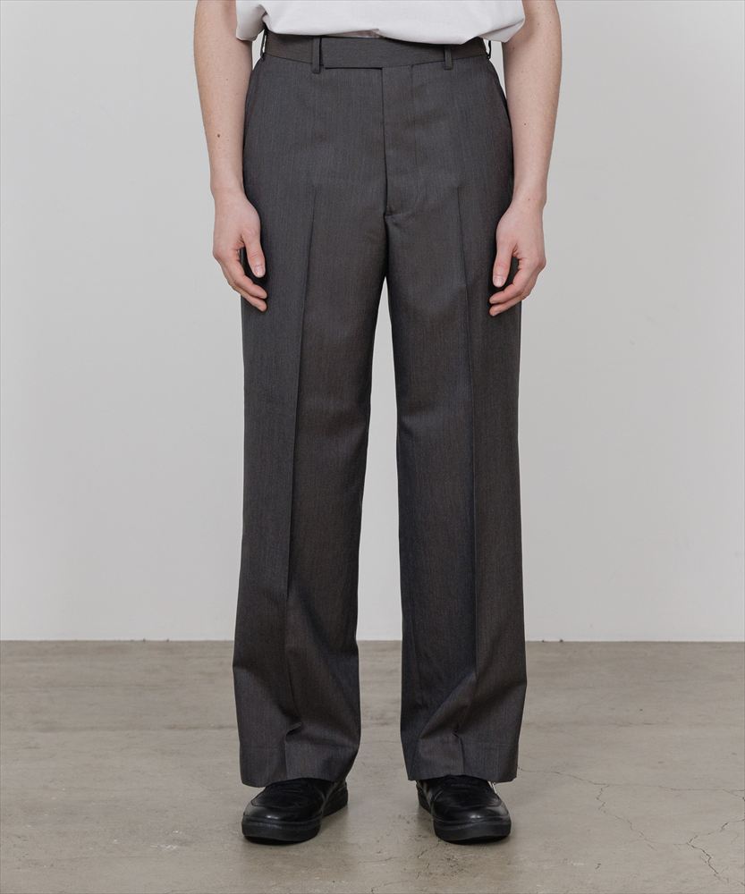 REGULAR FIT STRAIGHT TROUSERS 2/60 WOOL TROPICAL MELANGE