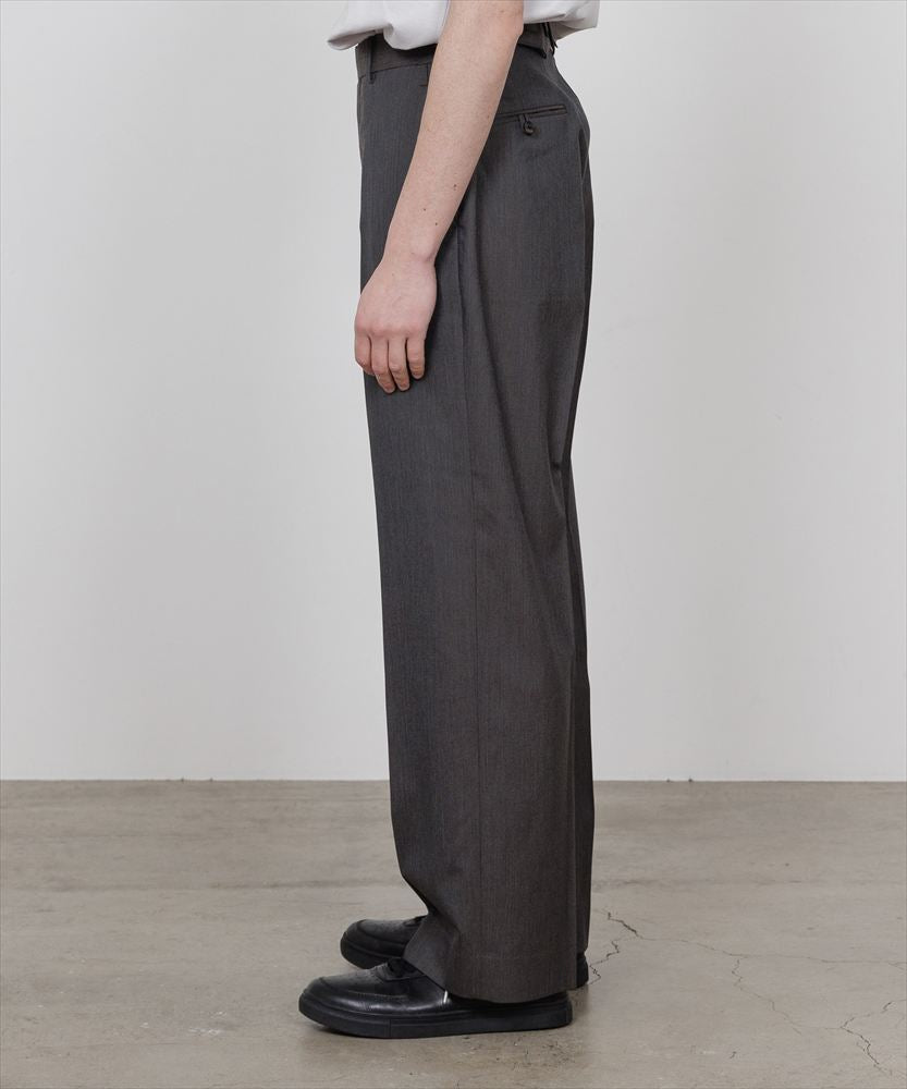 REGULAR FIT STRAIGHT TROUSERS 2/60 WOOL TROPICAL MELANGE