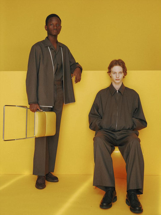  REGULAR FIT STRAIGHT TROUSERS 2/60 WOOL TROPICAL MELANGE  