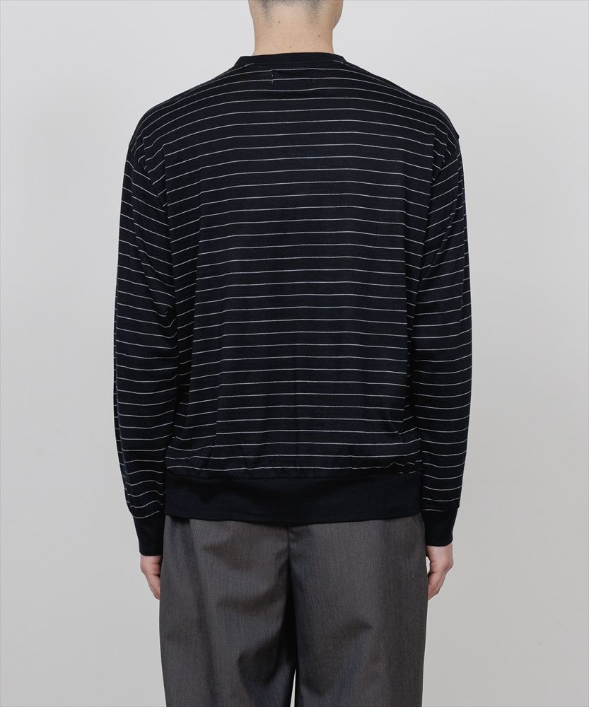 CREW NECK L/S TEE SUPER120s WASHABLE WOOL JERSEY