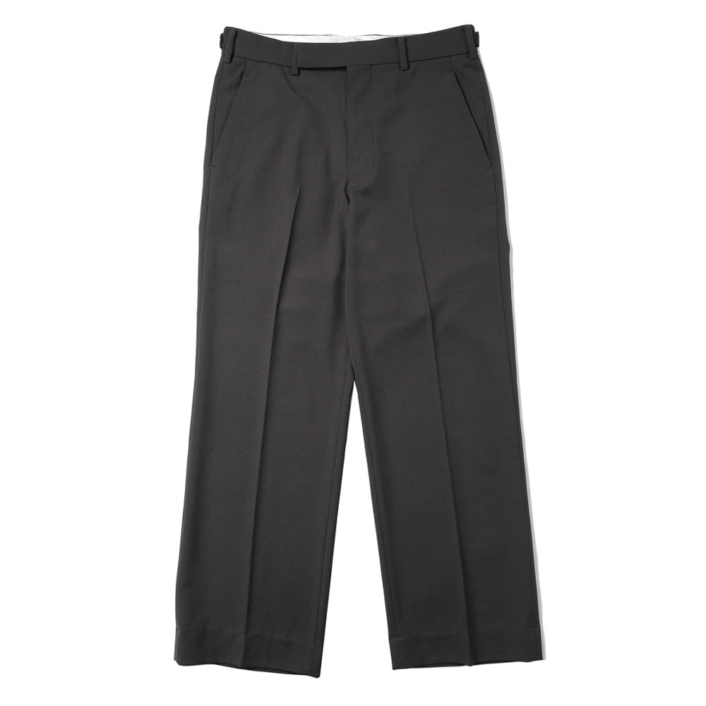 REGULAR FIT STRAIGHT TROUSERS RECYCLED POLYESTER WOOL GABARDINE