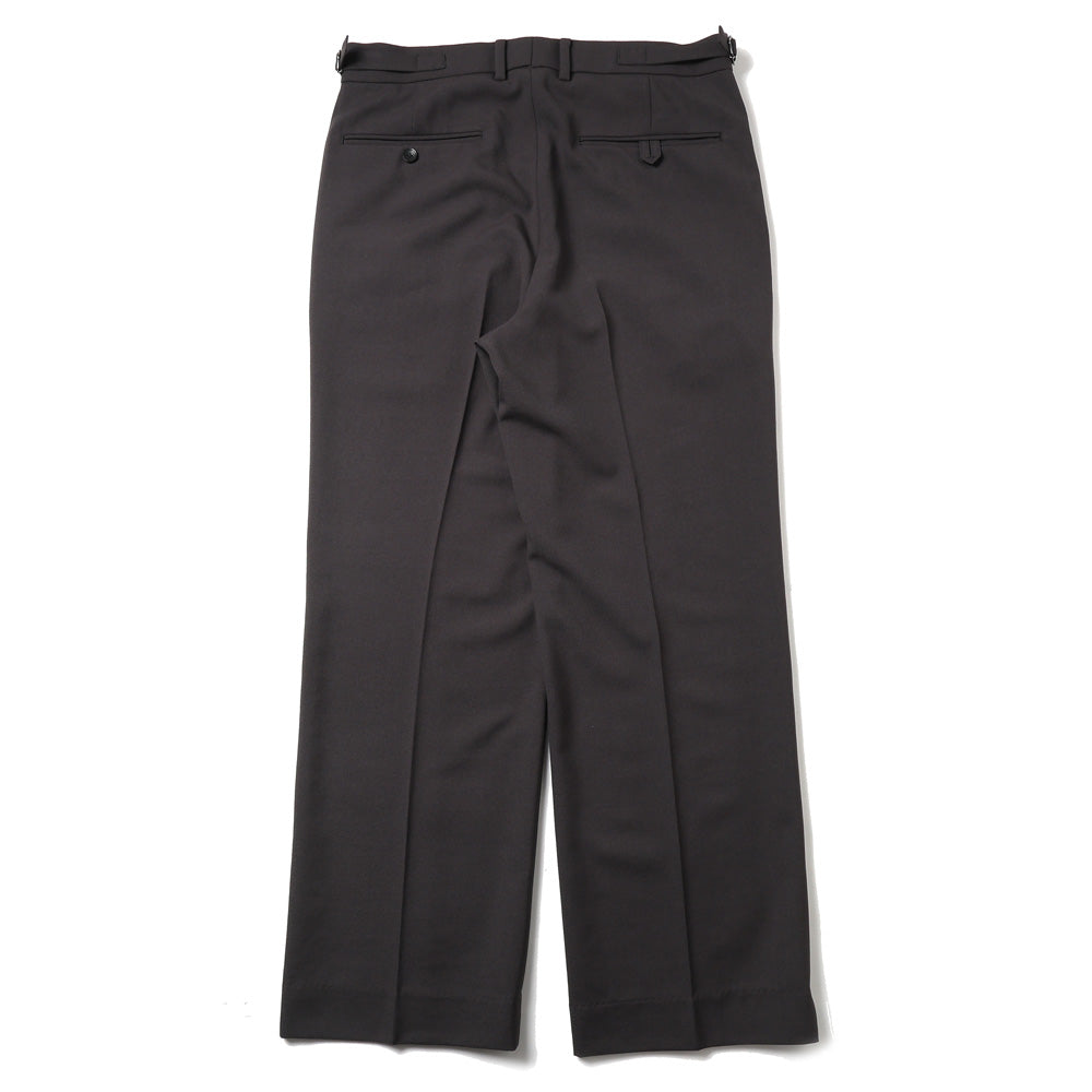 REGULAR FIT STRAIGHT TROUSERS RECYCLED POLYESTER WOOL GABARDINE