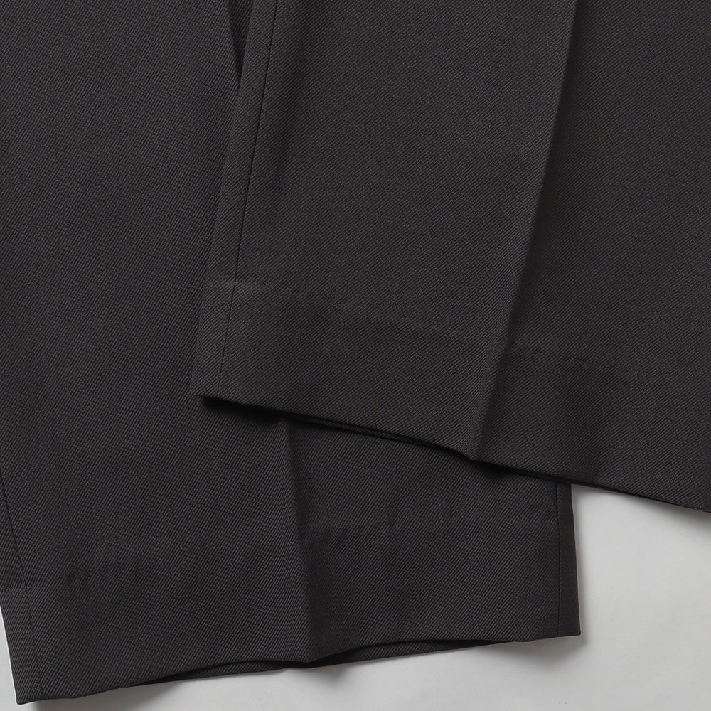 REGULAR FIT STRAIGHT TROUSERS RECYCLED POLYESTER WOOL GABARDINE