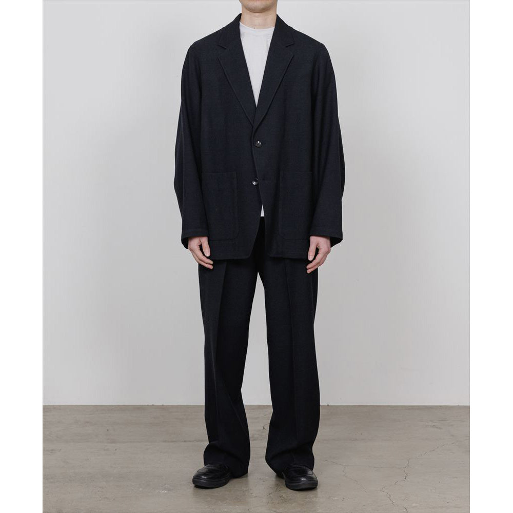 STROLL AROUND JACKET TUMBLED WOOL SERGE