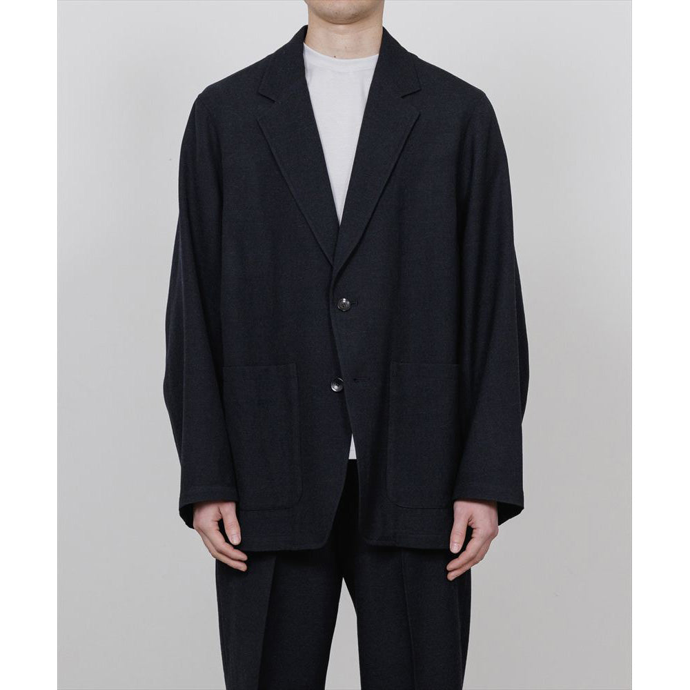 STROLL AROUND JACKET TUMBLED WOOL SERGE
