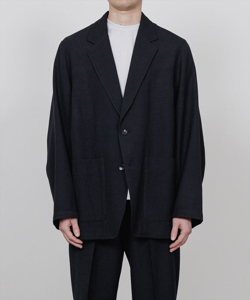 STROLL AROUND JACKET TUMBLED WOOL SERGE
