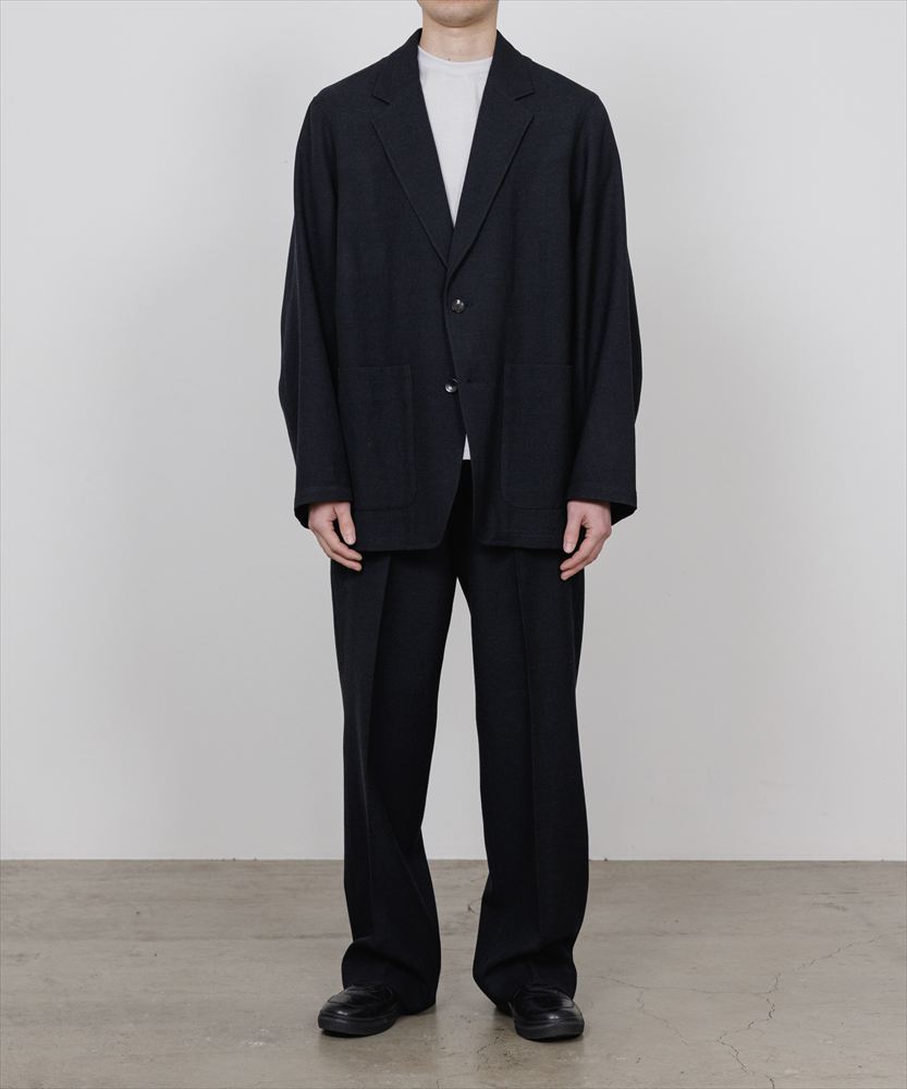 STROLL AROUND JACKET TUMBLED WOOL SERGE