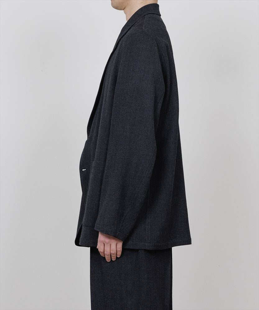 STROLL AROUND JACKET TUMBLED WOOL SERGE