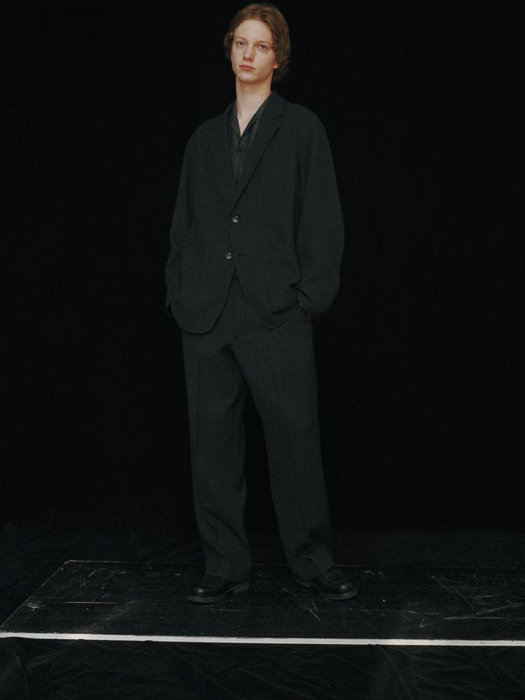 STROLL AROUND JACKET TUMBLED WOOL SERGE