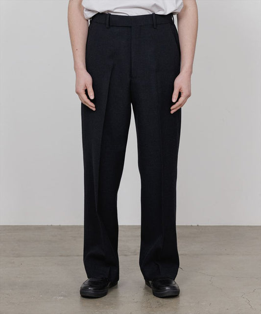  REGULAR FIT STRAIGHT TROUSERS TUMBLED WOOL SERGE  