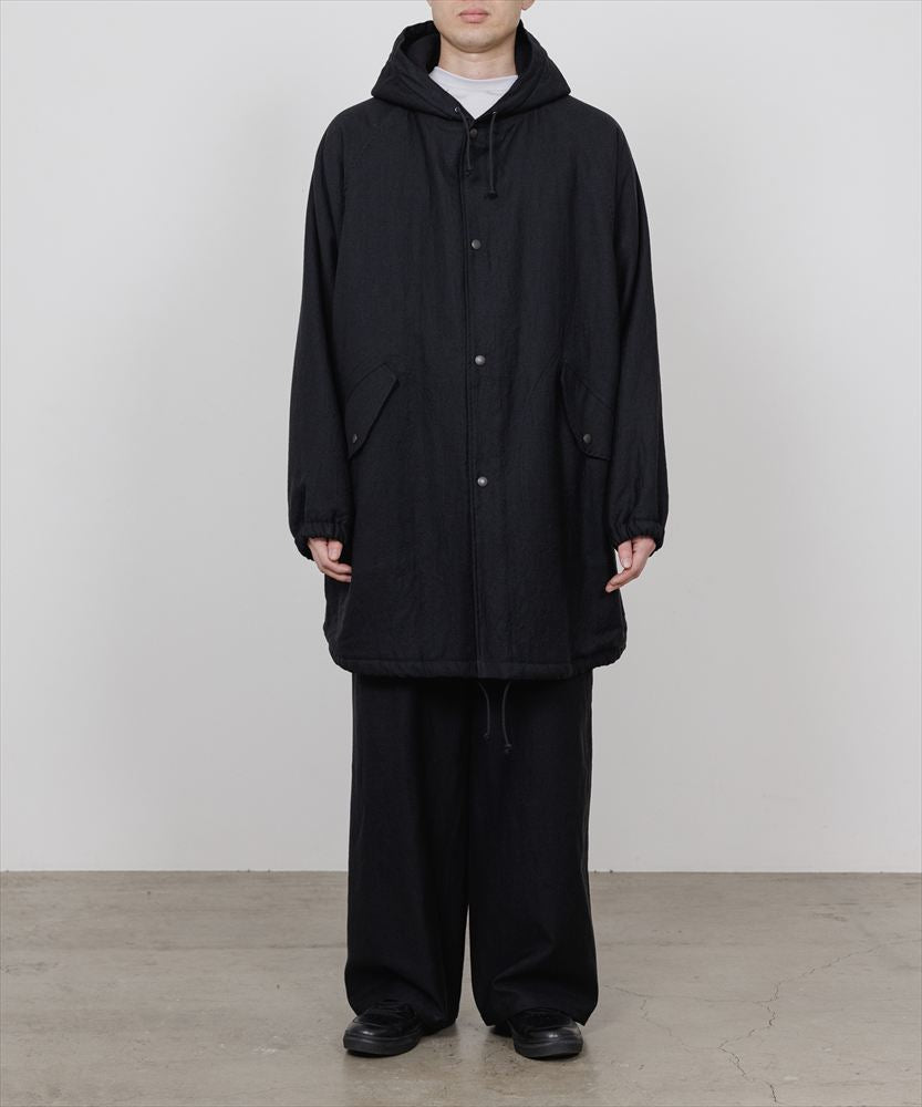 MILITARY PARKA WOOL LINEN MOLESKIN