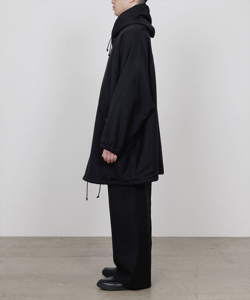 MILITARY PARKA WOOL LINEN MOLESKIN