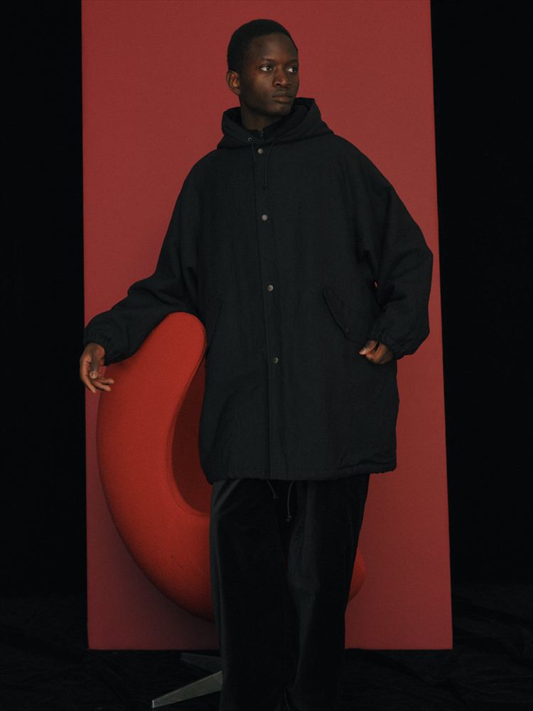 MILITARY PARKA WOOL LINEN MOLESKIN