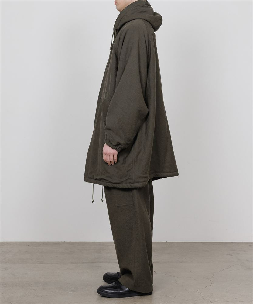 MILITARY PARKA WOOL LINEN MOLESKIN