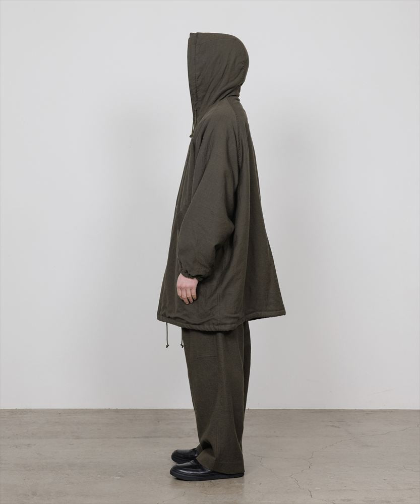 MILITARY PARKA WOOL LINEN MOLESKIN