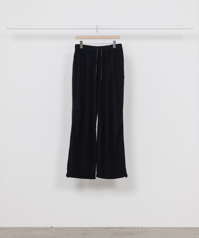 TUCKED KNEE TRAINING PANTS SUPER140s WASHABLE WOOL PILE KNIT