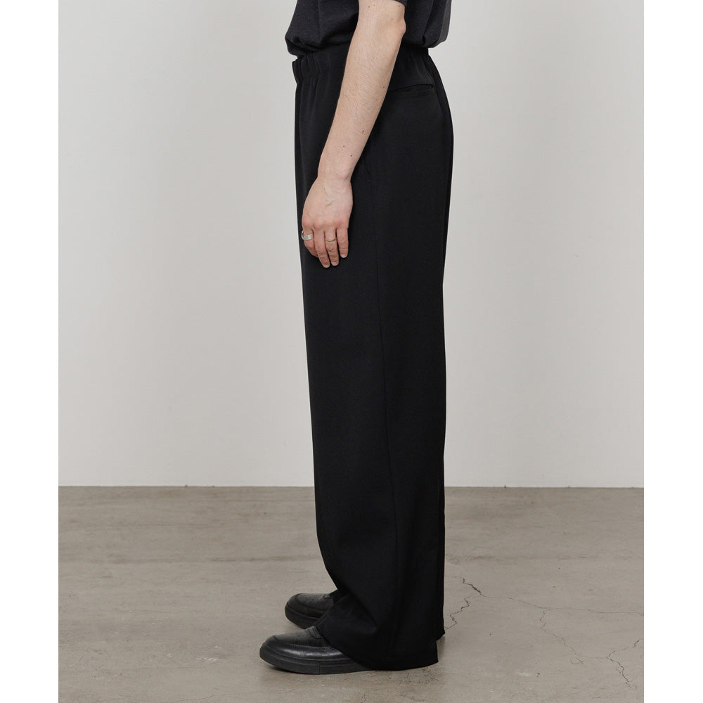 WIDE CYLINDER FIT EASY PANTS WOOL GABARDINE WASHER TUMBLER
