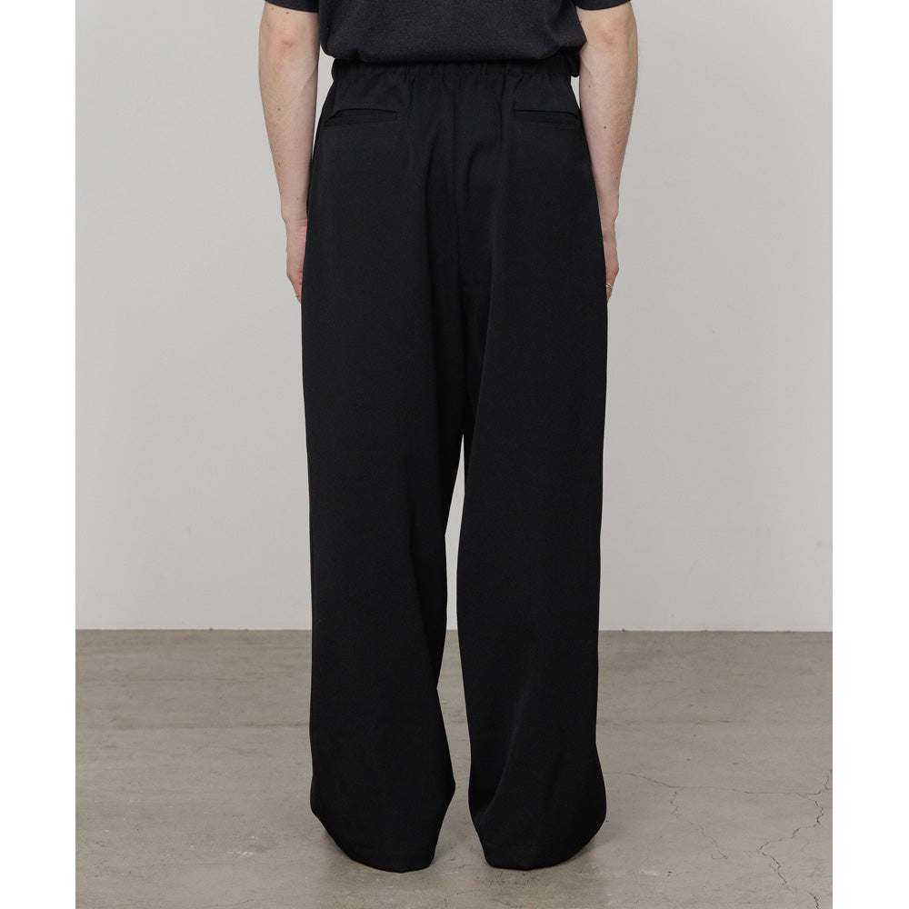 WIDE CYLINDER FIT EASY PANTS WOOL GABARDINE WASHER TUMBLER