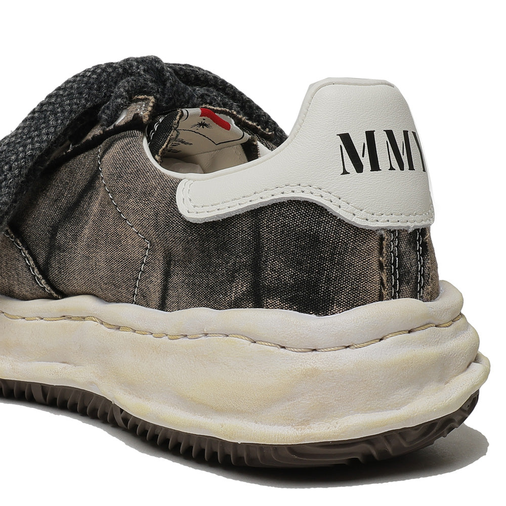 (BLAKEY) OG Sole Bleached Canvas Low-top Sneaker BLACK