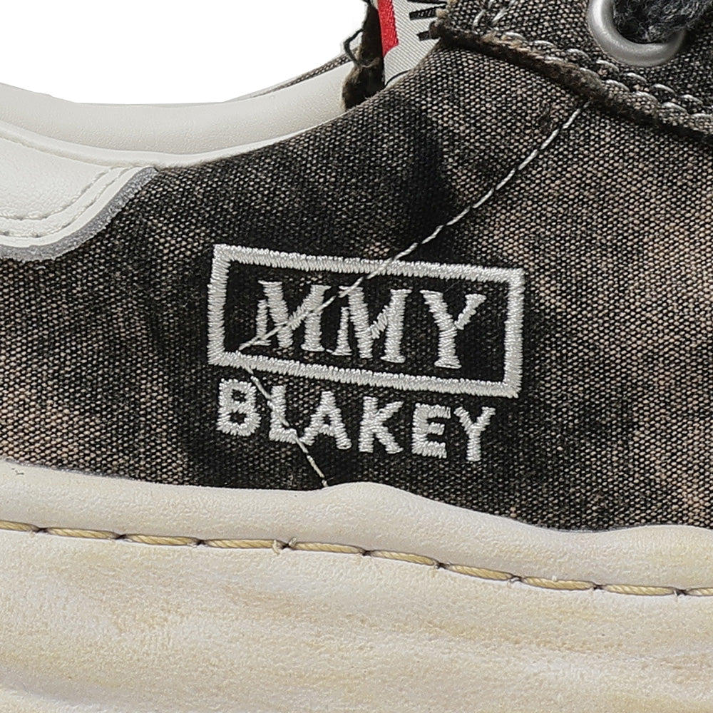 (BLAKEY) OG Sole Bleached Canvas Low-top Sneaker BLACK