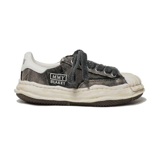  (BLAKEY) OG Sole Bleached Canvas Low-top Sneaker BLACK  